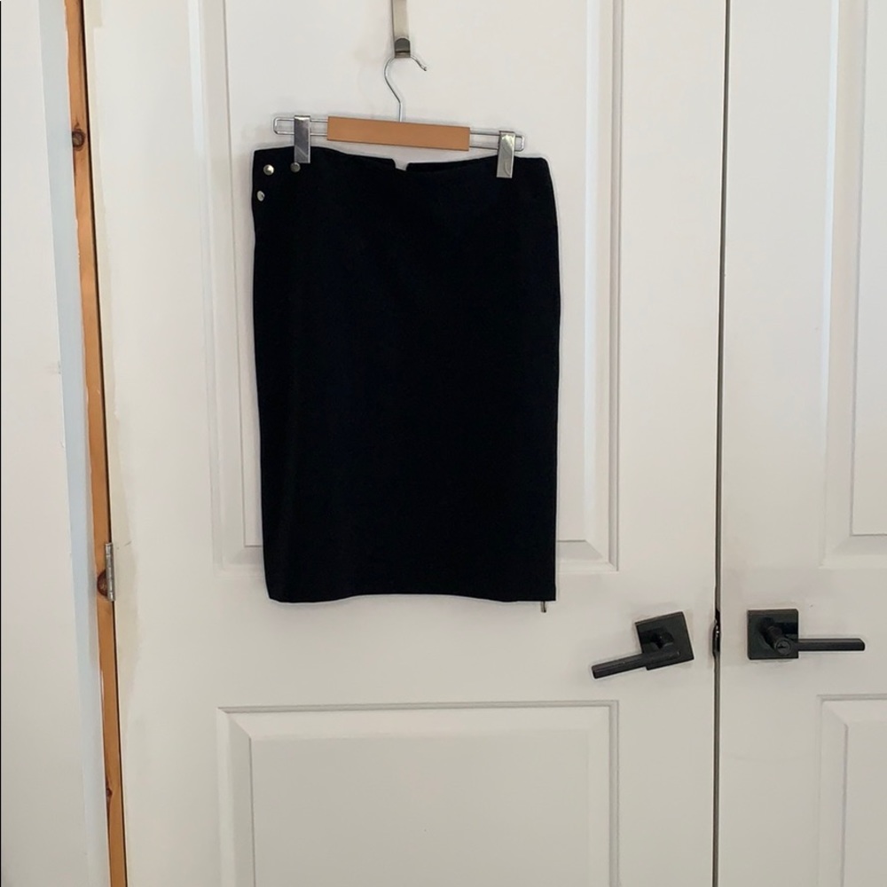 Black knee length skirt
